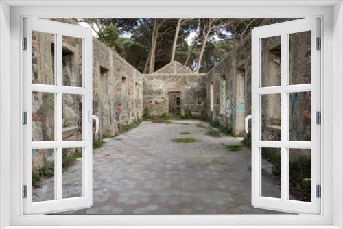 Fototapeta Naklejka Na Ścianę Okno 3D - The abandoned ruin