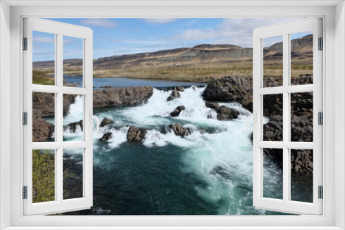 Fototapeta Naklejka Na Ścianę Okno 3D - Iceland's waterfall 