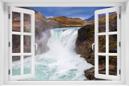 Fototapeta Naklejka Na Ścianę Okno 3D - The Salto Grande Waterfall