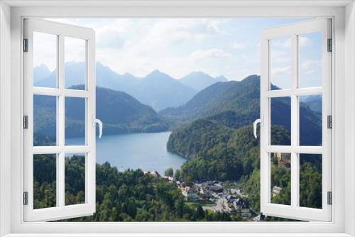 Fototapeta Naklejka Na Ścianę Okno 3D - Bavarian Alps sunny view
