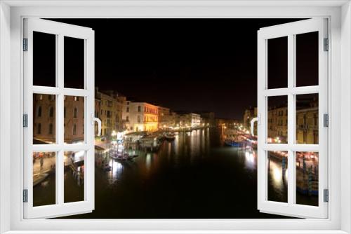 Fototapeta Naklejka Na Ścianę Okno 3D - Canal Grande At Night