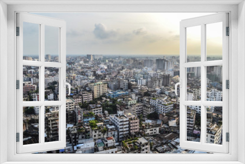 Fototapeta Naklejka Na Ścianę Okno 3D - Dhaka City