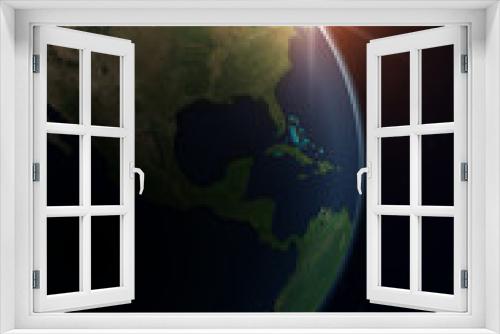 Fototapeta Naklejka Na Ścianę Okno 3D - planet earth - north america