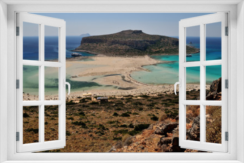 Fototapeta Naklejka Na Ścianę Okno 3D - Blue lagoon in greece