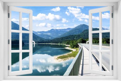 Fototapeta Naklejka Na Ścianę Okno 3D - sylvenstein lake