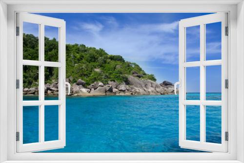 Fototapeta Naklejka Na Ścianę Okno 3D - blue sea Similan