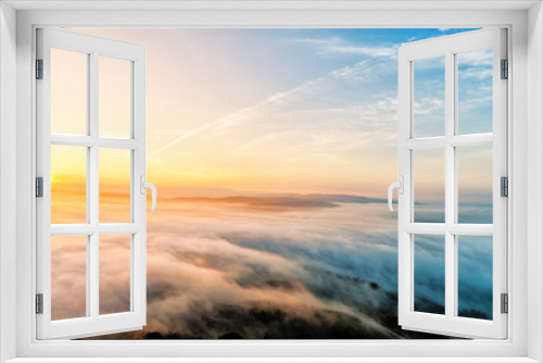 Fototapeta Naklejka Na Ścianę Okno 3D - Morning landscape