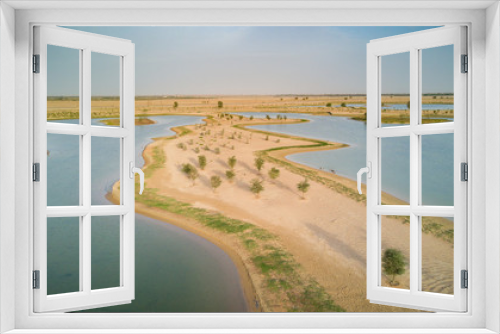 Fototapeta Naklejka Na Ścianę Okno 3D - Desert Lake