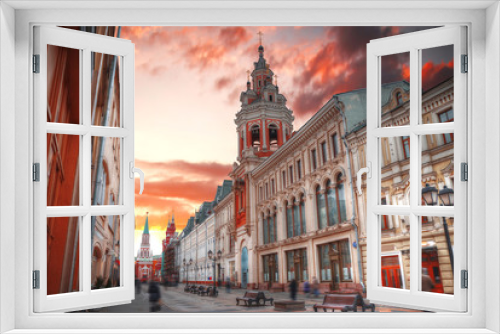 Fototapeta Naklejka Na Ścianę Okno 3D - center of Moscow