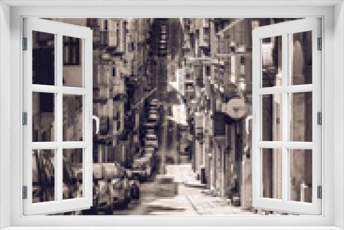 Fototapeta Naklejka Na Ścianę Okno 3D - Valleta street
