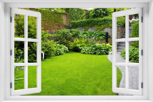 Fototapeta Naklejka Na Ścianę Okno 3D - garden