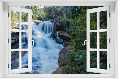 Fototapeta Naklejka Na Ścianę Okno 3D - powerful waterfall in Loei