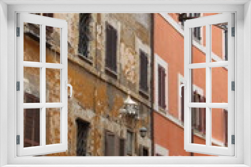 Fototapeta Naklejka Na Ścianę Okno 3D - Urban scenic of Trastevere. Rome,Italy