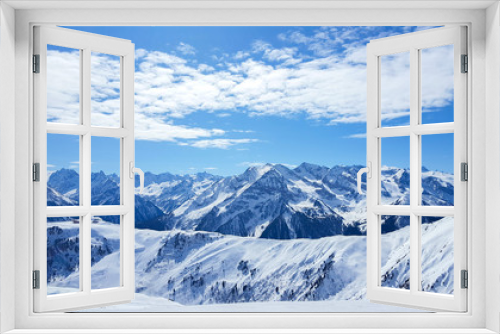 Fototapeta Naklejka Na Ścianę Okno 3D - Skigebiet in Mayrhofen Tirol