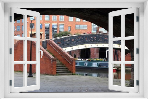 Fototapeta Naklejka Na Ścianę Okno 3D - Manchester canals, UK