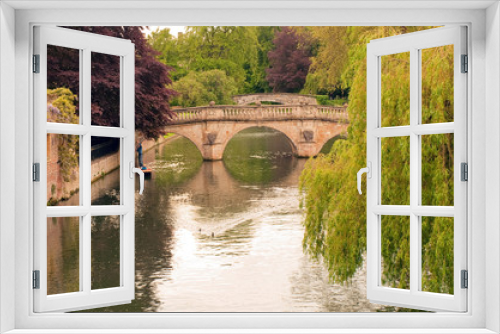 Fototapeta Naklejka Na Ścianę Okno 3D - Cambridge University - The River Cam
