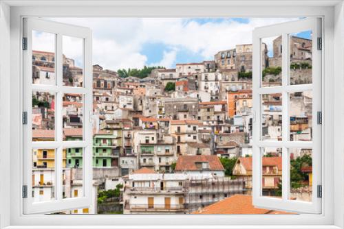 skyline of Castiglione di Sicilia town in Sicily