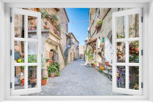 Fototapeta Naklejka Na Ścianę Okno 3D - Scenic sight in Barbarano Romano, medieval village in Viterbo Province, Lazio, Italy