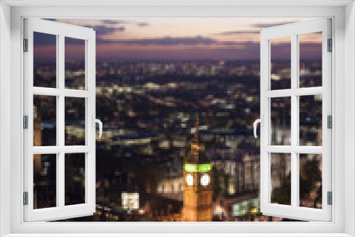 Fototapeta Naklejka Na Ścianę Okno 3D - Aerial view of the city of London from the London eye