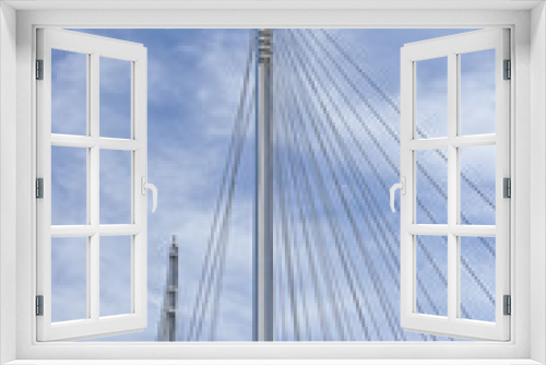 Fototapeta Naklejka Na Ścianę Okno 3D - suspension bridge in italy