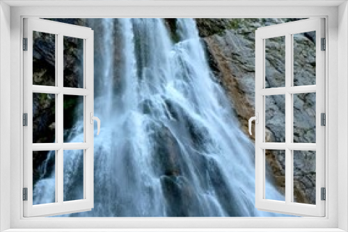 Fototapeta Naklejka Na Ścianę Okno 3D - mountain waterfall
