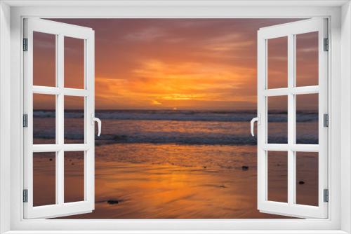 Fototapeta Naklejka Na Ścianę Okno 3D - Amazing view of sunset near Pacific coast, Carmel, California