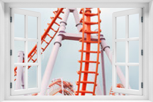 Fototapeta Naklejka Na Ścianę Okno 3D - Roller coaster