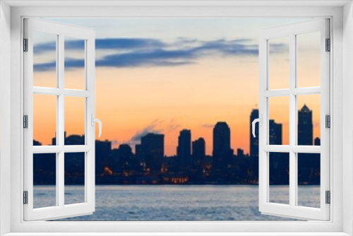 Fototapeta Naklejka Na Ścianę Okno 3D - Seattle sunrise