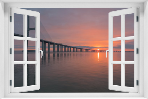 Fototapeta Naklejka Na Ścianę Okno 3D - Vasco da Gama Bridge - Lissabon - Portugal