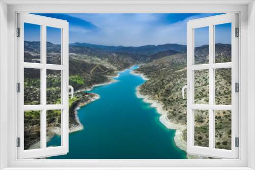 Fototapeta Naklejka Na Ścianę Okno 3D - Blue Lake