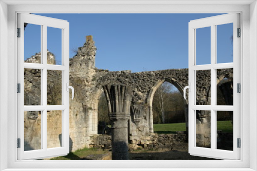 Fototapeta Naklejka Na Ścianę Okno 3D - Abbaye de Vauclair dans l'Aisne, Picardie dans le nord de la france.