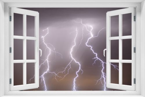 Fototapeta Naklejka Na Ścianę Okno 3D - Arizona Monsoon Lightning 2007