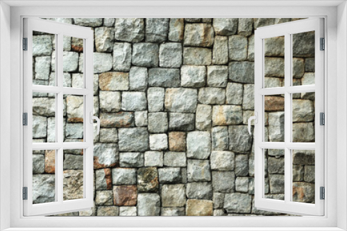 Fototapeta Naklejka Na Ścianę Okno 3D - Stone wall