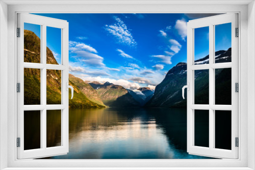 Fototapeta Naklejka Na Ścianę Okno 3D - lovatnet lake Beautiful Nature Norway.
