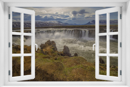 Fototapeta Naklejka Na Ścianę Okno 3D - Godafoss Wasserfall Island