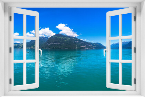 Fototapeta Naklejka Na Ścianę Okno 3D - Thunersee lake in Switzerland