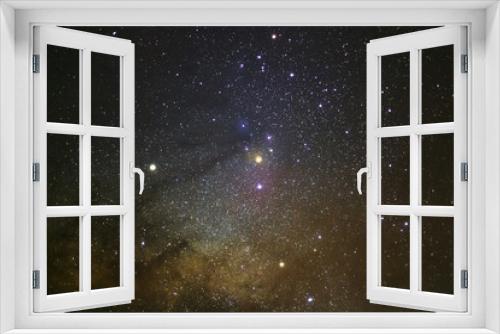 Fototapeta Naklejka Na Ścianę Okno 3D - Close up - A wide angle view of the Antares Region of the Milky Way