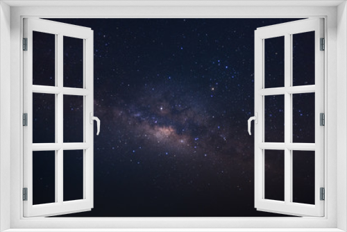Fototapeta Naklejka Na Ścianę Okno 3D - Milky way galaxy.Long exposure photograph.With grain
