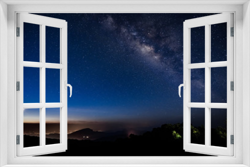Fototapeta Naklejka Na Ścianę Okno 3D - Milky Way in thailand