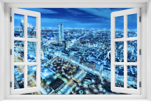Fototapeta Naklejka Na Ścianę Okno 3D - 新宿の夜景