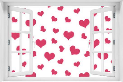 pink hearts Valentine's Day pattern seamless vector