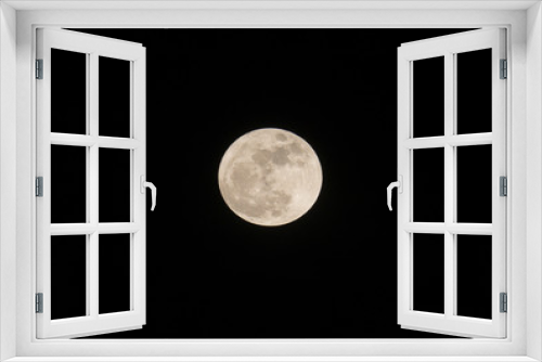 Fototapeta Naklejka Na Ścianę Okno 3D - Full moon on the dark night,Moon. 