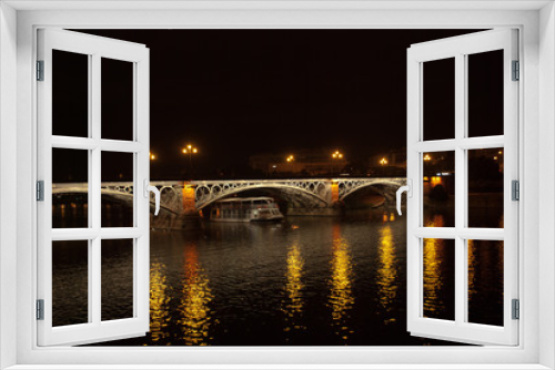 Fototapeta Naklejka Na Ścianę Okno 3D - Triana bridge in summer,Seville,Spain