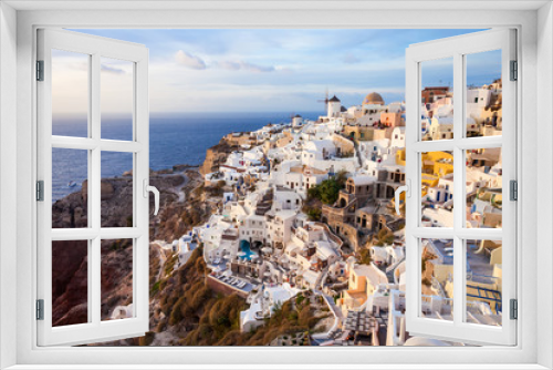 Fototapeta Naklejka Na Ścianę Okno 3D - Oia town in Santorini