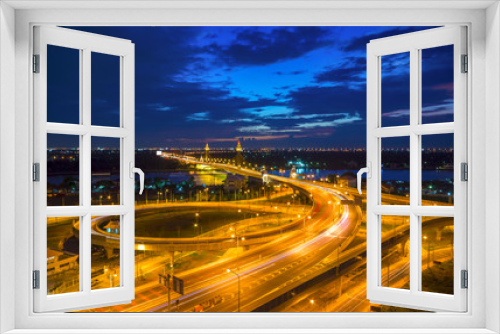 Fototapeta Naklejka Na Ścianę Okno 3D - Nonthaburi bridge