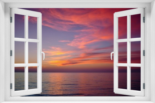 Fototapeta Naklejka Na Ścianę Okno 3D - Anaxos sunset 