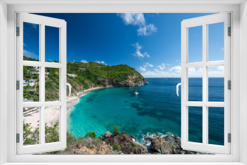 Fototapeta Naklejka Na Ścianę Okno 3D - Saint Barth island, Caribbean sea