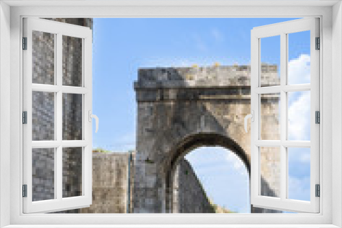 Fototapeta Naklejka Na Ścianę Okno 3D - Walls of Corfu new fortress, Greece