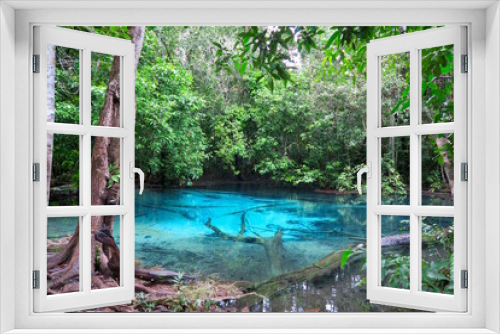 Fototapeta Naklejka Na Ścianę Okno 3D - beautiful and clear very blue water pool
