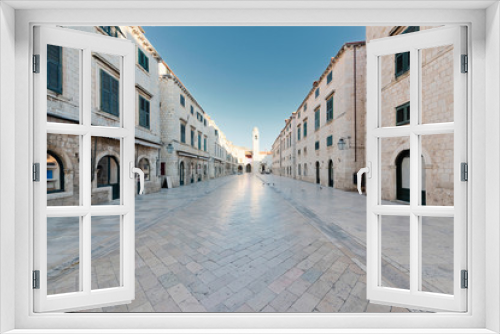 Fototapeta Naklejka Na Ścianę Okno 3D - Stradun street in Dubrovnik